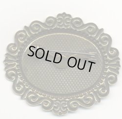 画像3: [5023] ブローチ台縁飾り【楕円中・横】AG（アンティーク ゴールド）