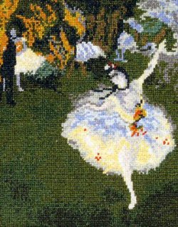 画像1: [5852] オリムパス クロスステッチキット　アートギャラリー　「舞台の踊り子」ドガ作