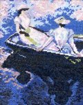 [5853] オリムパス クロスステッチキット　アートギャラリー　「舟遊び」モネ作