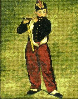 画像1: [5858] オリムパス クロスステッチキット　アートギャラリー　「笛を吹く少年」マネ作