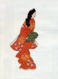 [5863] オリムパス クロスステッチキット　日本の美名作選　見返り美人図　菱川師宣筆より