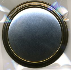 画像1: [6440] ブローチ台【丸大】AG（アンティーク ゴールド）