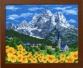 [6845] 上級者向　オリムパス　クロスステッチキット　ワールドセレクション　アルプスの山並み（スイス）