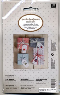 画像1: [7134] RICO　Stitchable　gift　tags　08792.78.82　オフ白