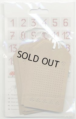 画像2: [7133] RICO　Stitchable　gift　tags　08792.78.81　茶色