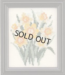 画像1: [7198] ルシアン コスモ 四季折々の花だより クロスステッチキット -1月すいせん-