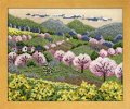 [7277] オリムパス　クロス・ステッチ刺しゅうキット　オノエ・メグミ刺しゅうキットシリーズ　木々の彩り　田園の春