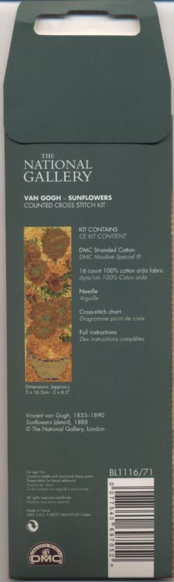 画像2: [7560] DMC　VAN GOGH　SUNFLOWERS　BL1116/71　刺しゅうキット