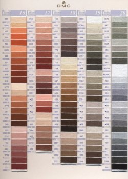 画像5: [0113] DMC刺しゅう糸25番糸　色番号400-600番台