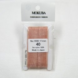 画像1: [0324] 木馬リボン MOKUBAエンブロイダリーリボン　1500-11m/m