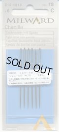 [8033] MILWARD シェニール針 No.18　6本入