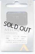[8030] MILWARD エンブロイダリー針 No.1-5　12本入
