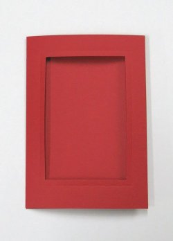 画像1: [8179] プレゼントカード　赤：四角　2枚セット封筒付き