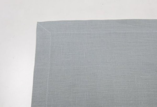 画像2: [8194] ベルギー麻　ランチョン　：グレー　約34cm×45cm (2)