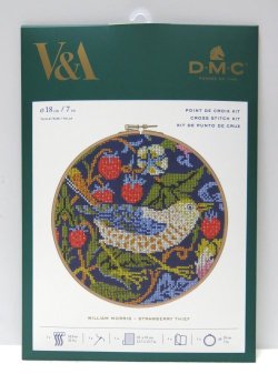 画像1: [8430] DMCクロスステッチキット　Strawberry Thief / William Morris　品番：BL1174/77