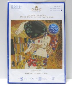 画像1: [8533] DMCクロスステッチキット　THE KISS / GUSTAV KLIMT　品番：BK1811