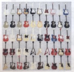 画像1: [8616] ステッチガーデン　クロスステッチキット　5050-1 Fifty Guitars　※布の色はオフ白です