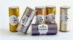 画像1: [8674] DMC ディアマントグランデ メタリック刺繍糸 