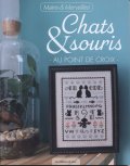 [8992] mains&merveilles Chats & souris -AU POINT DE CROIX-