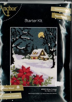 画像1: [9432] Anchor Tapestry　Starter Kit　-Winter Cottage-