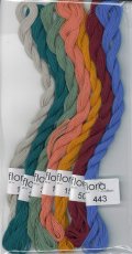 [9805] 【Kitooka C15 うさぎ2023 チャート使用色】fru zippe flora cotton 7束セット※糸のみ