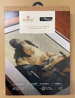 画像1: [9924] DMC×ルーヴル美術館 クロスステッチキット　-フェルメール「レースを編む女」-