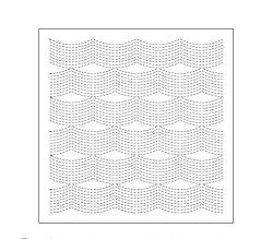 画像1: [10045] オリムパス刺し子 花ふきん Sashiko Textile lab - Flow- (白)