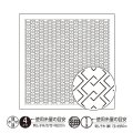 [10445] オリムパス刺し子 花ふきん  - 吉原つなぎ Yoshiwara Tsunagi- (白)