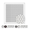 [10443] オリムパス刺し子 花ふきん  - 麻の葉 Asanoha- (白)
