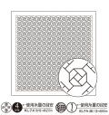 [9117] オリムパス刺し子 花ふきん 一目刺し -ローズガーデン-