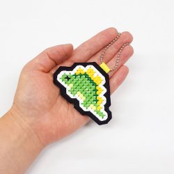 画像4: [10488] はじめてのクロスステッチ　恐竜チャームキット　2.ステゴサウルス