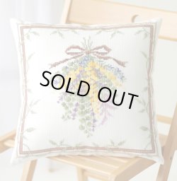 画像1: [10359] オノエ・メグミ　Mimosa　Collection　クッション　ミモザのスワッグブーケ