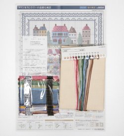 画像3: [7765] オリムパス オノエ・メグミ　刺しゅうキットシリーズ　タウン＆カントリーの素敵な風景　クッション「街の風景」