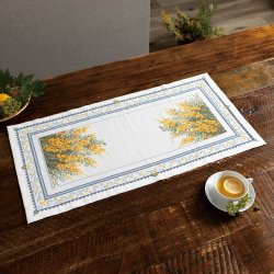 画像1: [10516] オノエ・メグミ　Mimosa　Collection　テーブルセンター　満開のミモザ