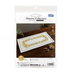 画像3: [10514] オノエ・メグミ　Mimosa　Collection　テーブルセンター　ミモザのリース