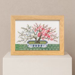 画像2: [10554] オリムパスクロスステッチキット　12ヶ月のＢＯＮＳＡＩ　「2月 紅白梅」