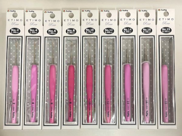 画像3: [7390] チューリップTulip　ETIMO Rose エティモ ロゼ  クッショングリップ付きレース針　各種 (3)