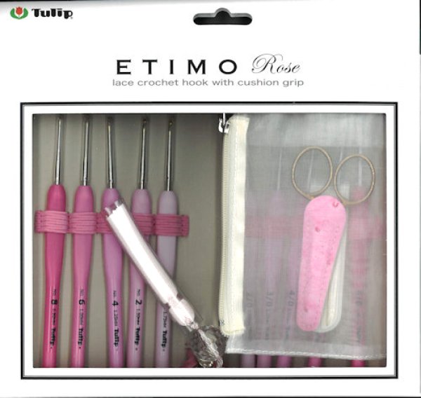画像2: [10012] Tulip　ETIMO Rose クッショングリップ付きかぎ針・レース針セット (2)