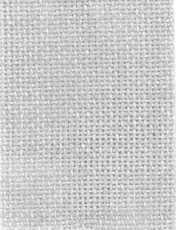 画像1: [10460] 麻こぎん布　縦長織り目　縦約9本×横約7本　135cm幅　col.白ねず
