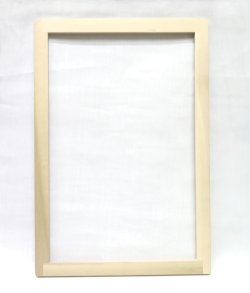 画像1: [10640] 絽刺し枠 広幅　27×42cm