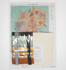 画像3: [5855] オリムパス クロスステッチキット　アートギャラリー　「ひまわり」ゴッホ作