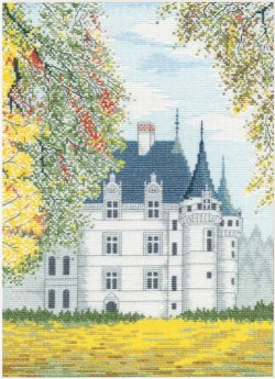 画像1: [5796] オリムパス　クロスステッチキット　世界遺産と世界の風景から　〜アゼー・ル・リドー〜