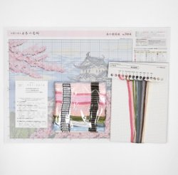 画像3: [5768] オリムパス　クロスステッチキット　四季を彩る　日本の名所　春の姫路城