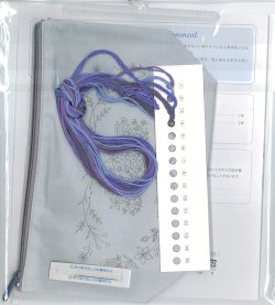 画像2: [10695] COSMO アトリエ ド ノラ 穏やかな日々の刺しゅう時間 キット -そよ吹く空色の庭-