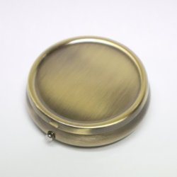画像2: [10775] ピルケース　丸　AG　アルミ板付き