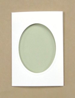 画像3: [8254] プレゼントカード　白：楕円　2枚セット封筒付き