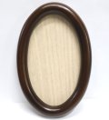 [1081] 楕円額　小　16.5cm×9.5cm　淡い茶