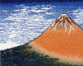 [4334] オリムパス　クロスステッチししゅうキット　北斎画　富嶽三十六景　凱風快晴