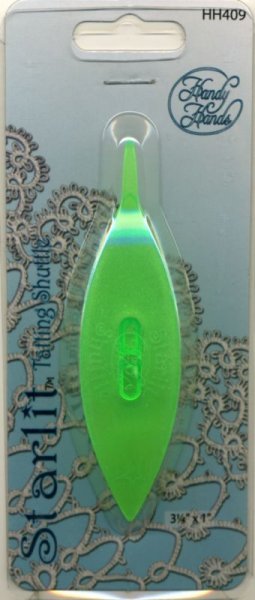 画像1: [5521] Starlit Tatting Shuttle Handy Hands -Lime Green- (1)