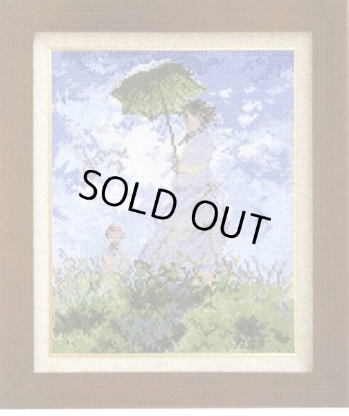 画像2: [5861] オリムパス クロスステッチキット　アートギャラリー　「日傘をさす女」モネ作 (2)